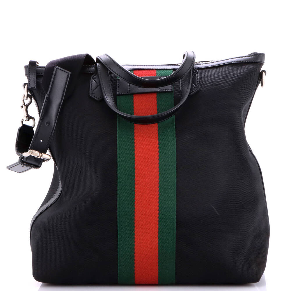 Gucci Medium Web Zip Tote